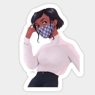 Face mask Sticker